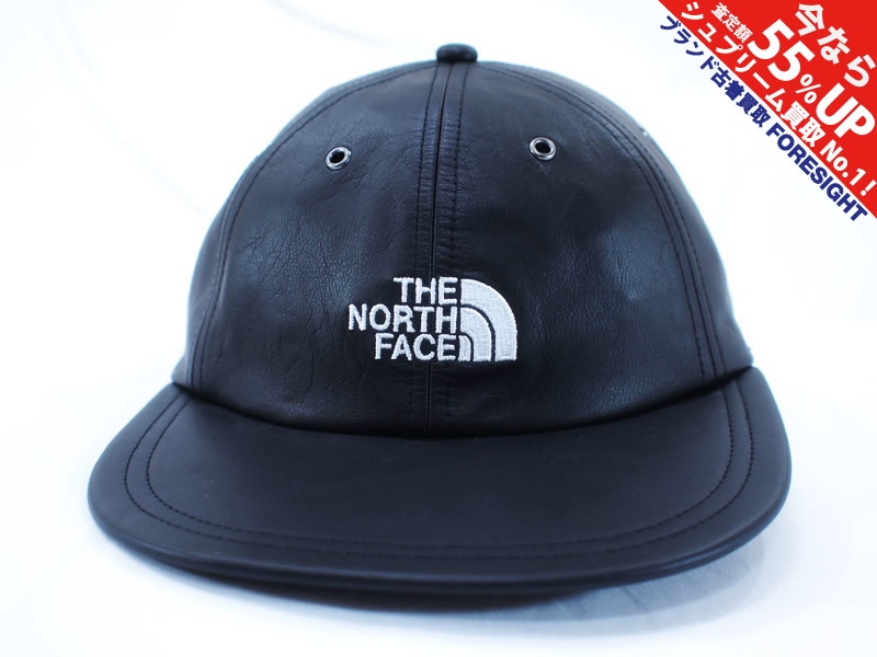 supreme north face leater 6-panel cap
