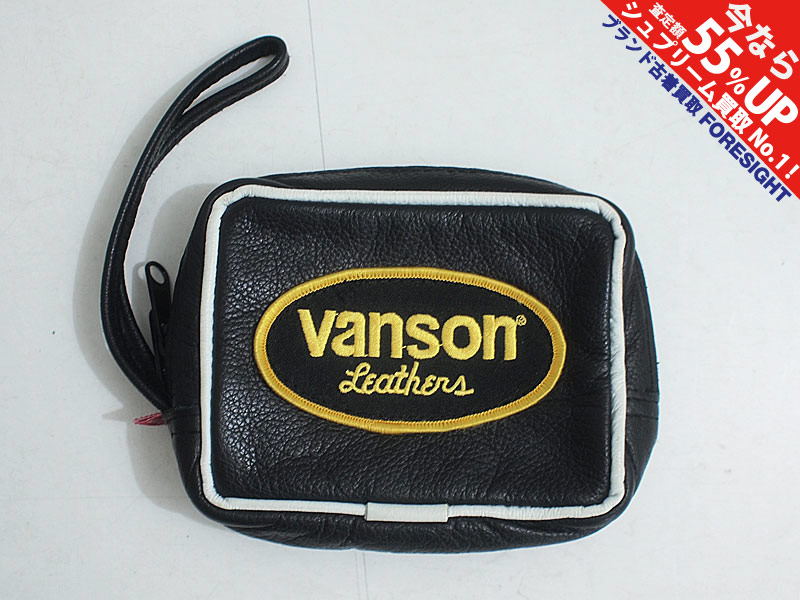 Supreme×Vanson 'Leather Wrist Bag'レザーリストバッグ バンソン 黒 ...