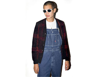 Supreme 'Plaid Mohair Cardigan'モヘアカーディガン プレイド S 黒