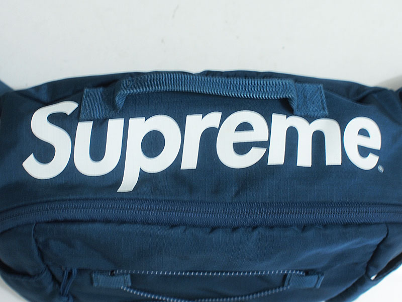 Supreme 'Waist Bag'ウエストバッグ ロゴ ブルー 青 17ss シュプリーム