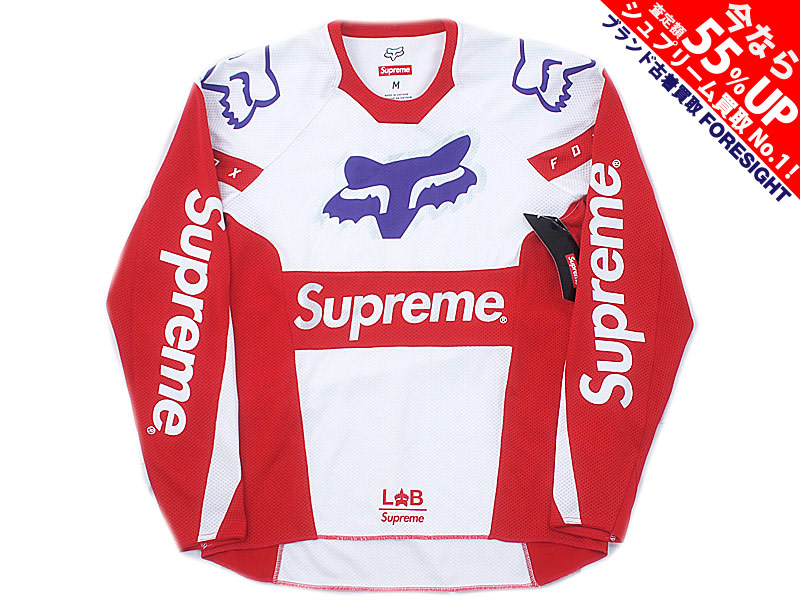 M 新品 Supreme Fox Racing Moto Jersey Top