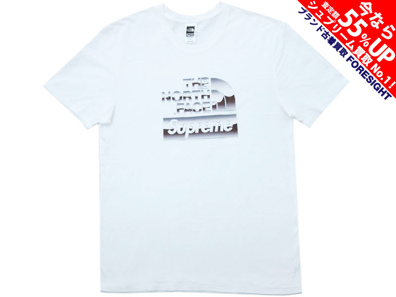 Supreme×THE NORTH FACE 'Metallic Logo Tee'Tシャツ メタリックロゴ