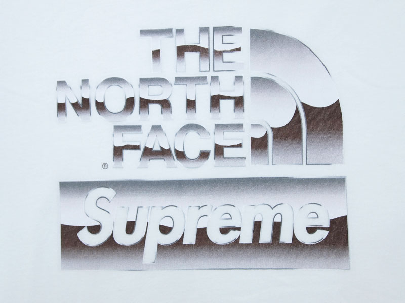 Supreme×THE NORTH FACE 'Metallic Logo Tee'Tシャツ メタリックロゴ ...