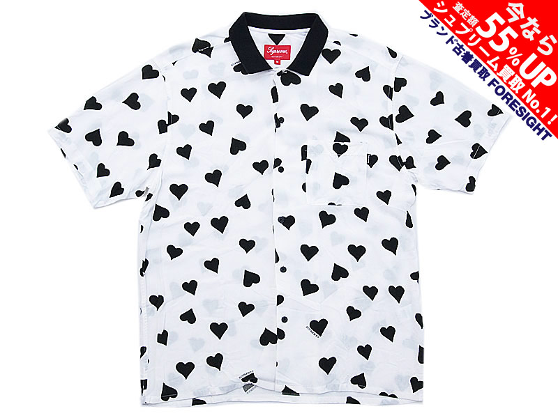 Supreme 'Hearts Rayon Shirt'レーヨンシャツ ハート シュプリーム 