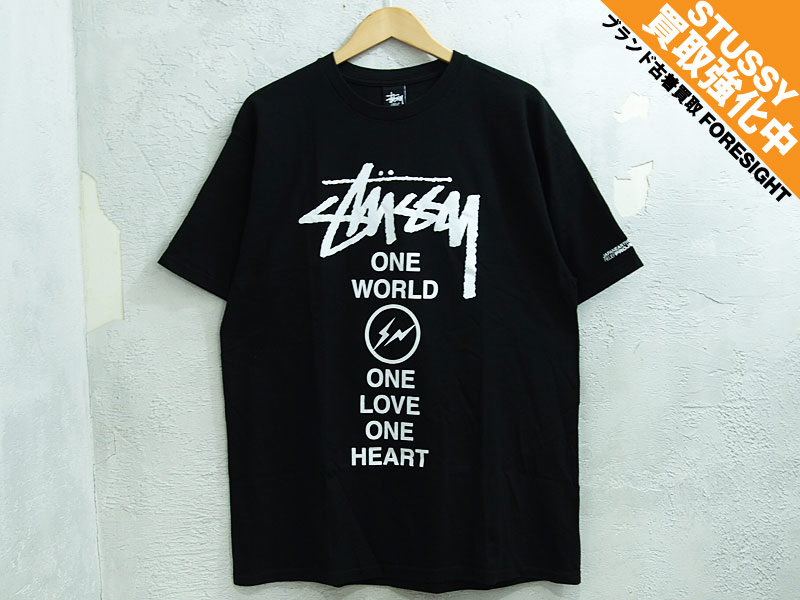 STUSSY×Fragment design 'One World One Heart Tee'Tシャツ チャリティ