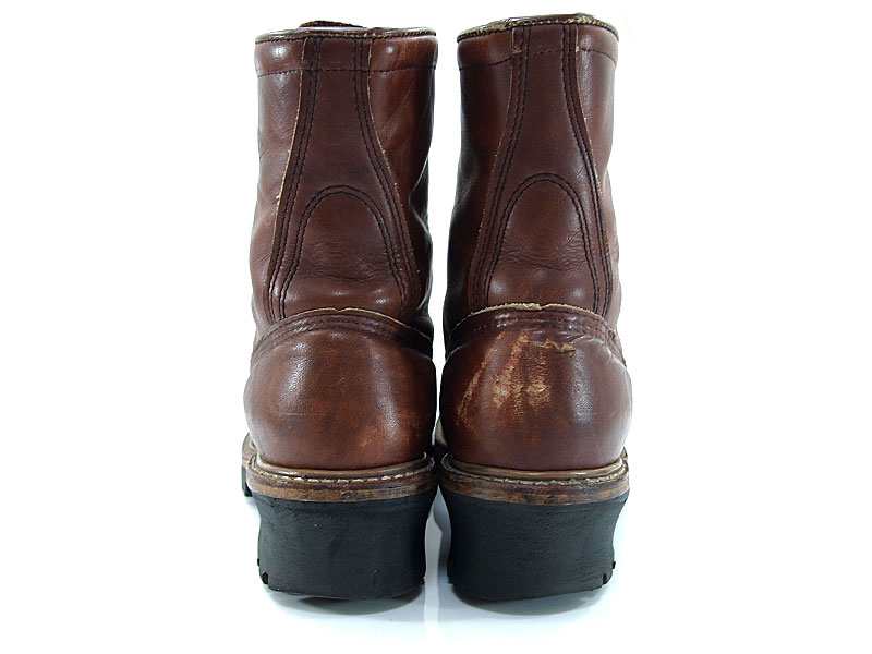 RED WING '4418 / LOGGER'ロガーブーツ PT91 茶 ブラウン 8D 26 刺繍羽