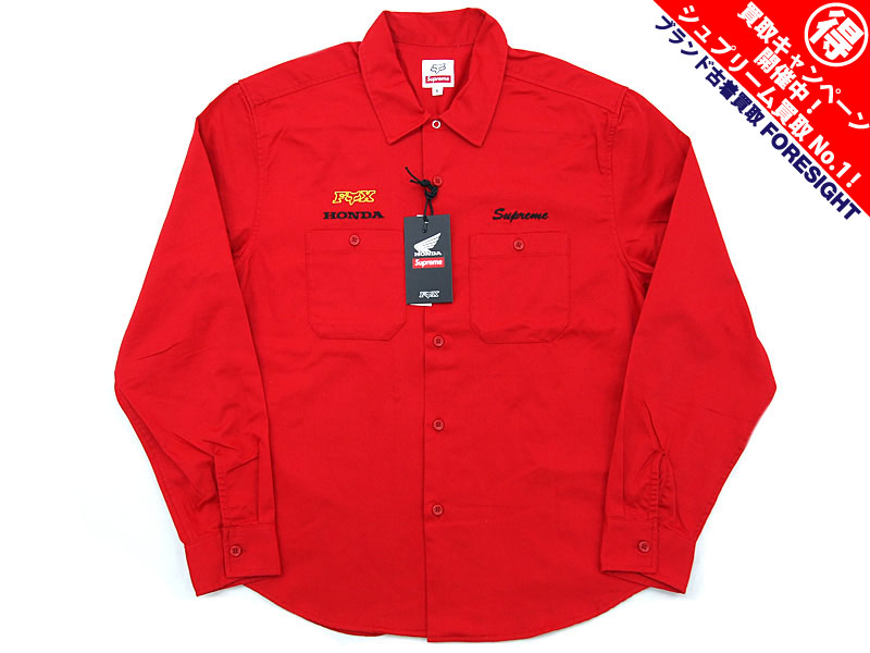 Supreme×Honda×Fox Racing 'Work Shirt'ワークシャツ ホンダ 