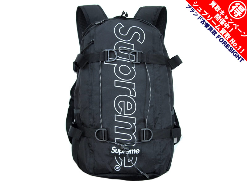 Supreme 'Backpack'バックパック リュック リフレクティブロゴ 黒 ...