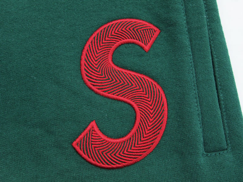 本物保証】 Supreme S Logo Sweat セットアップ 緑 赤 M