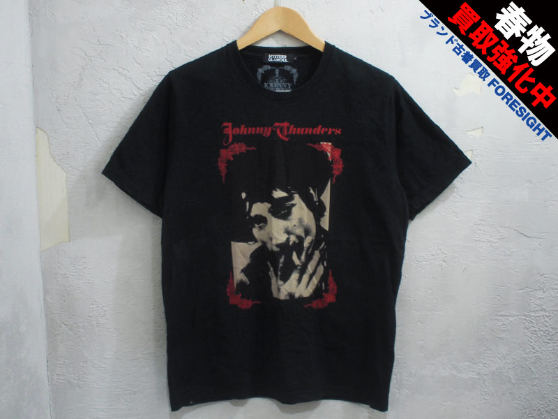 HYSTERIC GLAMOUR 'JOHNNY THUNDERS'Tシャツ ジョニーサンダース 黒