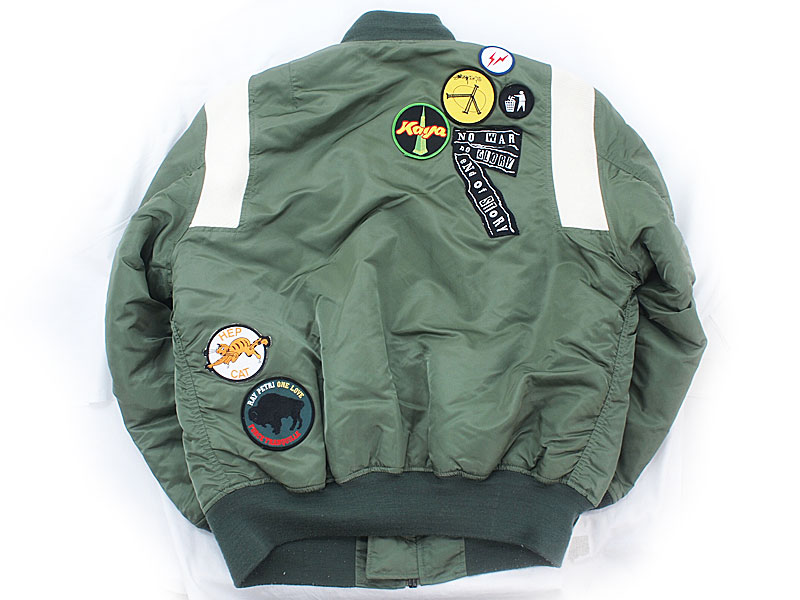 STUSSY×fragment design×ALPHA 25周年 'カスタムMA-1'ジャケット オリーブ XL -  ブランド古着の買取販売フォーサイト オンラインストア