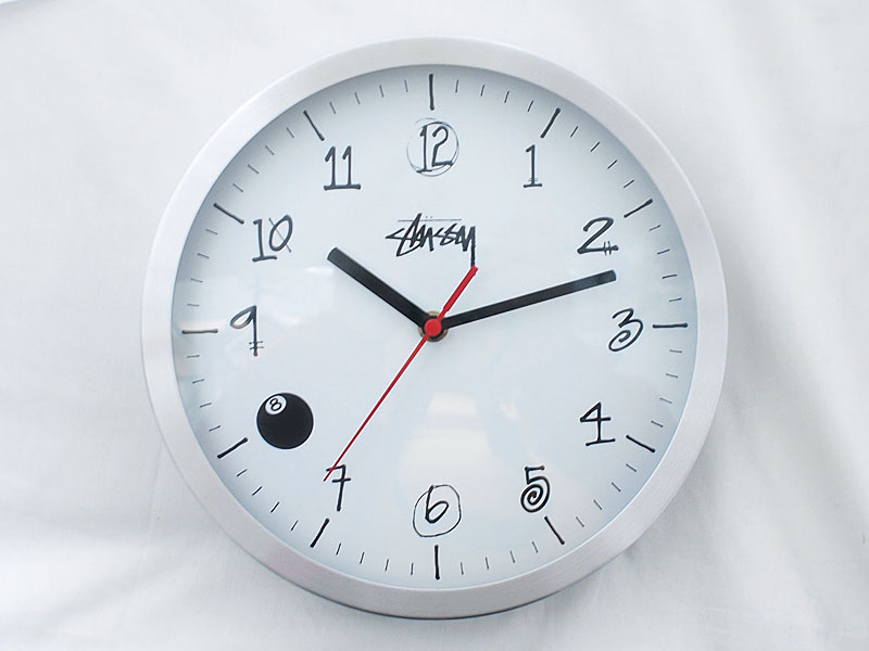 STUSSY TRIBE EXCLUSIVE 'WALL CLOCK' 掛け時計-