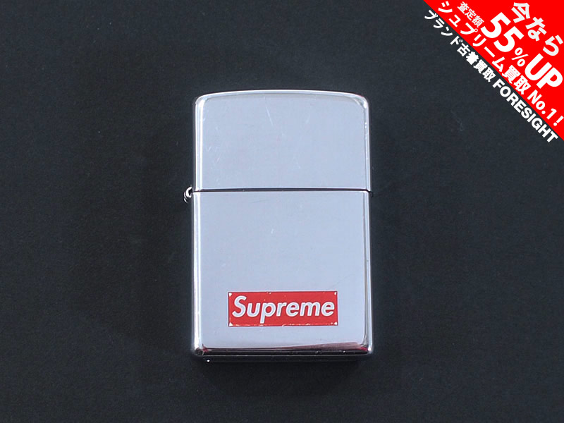 Supreme 'Supreme Zippo'ジッポー ライター 1st シルバー Box Logo 