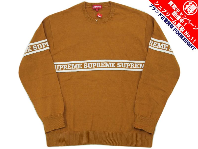 Supreme Logo Stripe Knit Top＊ニット