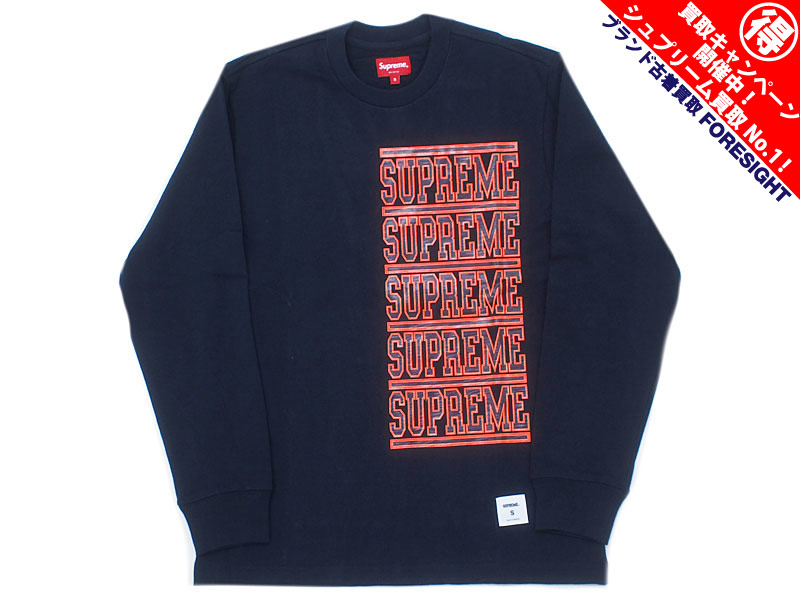 Supreme 'Stacked L/S Top'長袖 Tシャツ ロングスリーブトップ ロンT ...