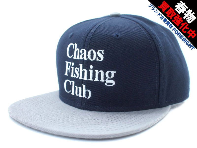 Chaos Fishing Club 'Logo Cap'キャップ スナップバック ネイビー 紺