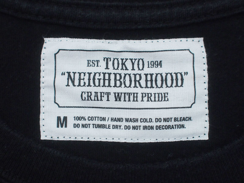 NEIGHBORHOOD 'C.I / C-TEE . SS'Tシャツ ロゴ 黒 ブラック M ...