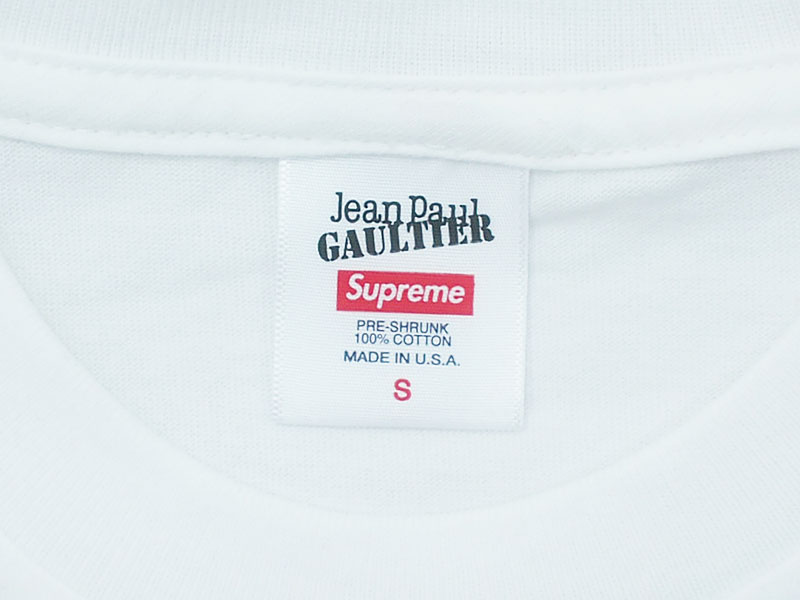 Supreme×Jean Paul Gaultier 'Tee'Tシャツ ジャンポールゴルチエ 白 ...