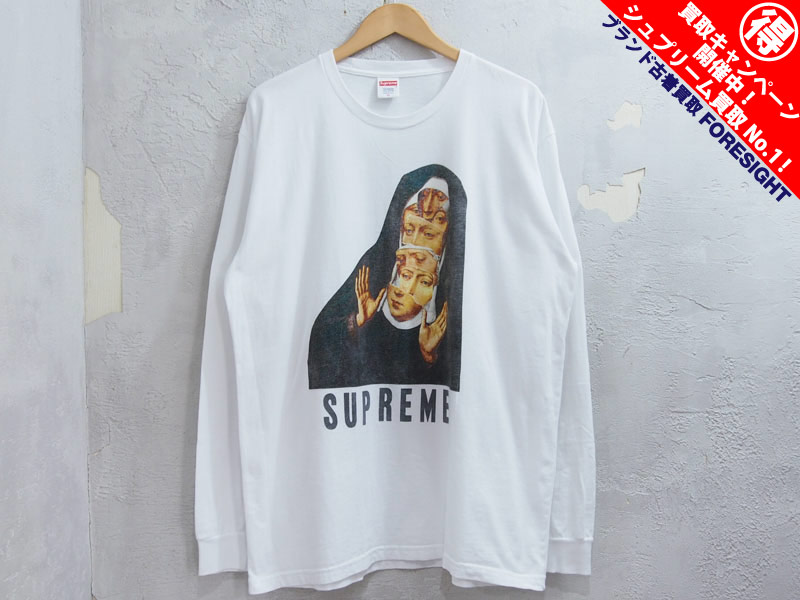Supreme 'Nun L/S Tee'長袖 Tシャツ ロンT 修道女 白 ホワイト XL 