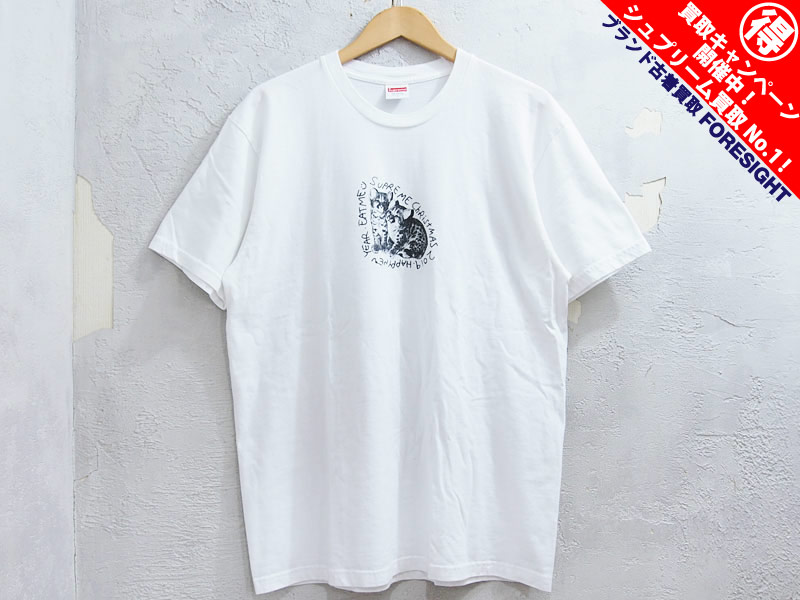 Supreme Eat Me Tee Tシャツ 猫 白 ホワイト L シュプリーム ブランド古着の買取販売フォーサイト オンラインストア