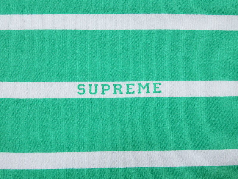 Supreme 'Printed Stripe L/S Top'長袖 Tシャツ ストライプ ロンT 