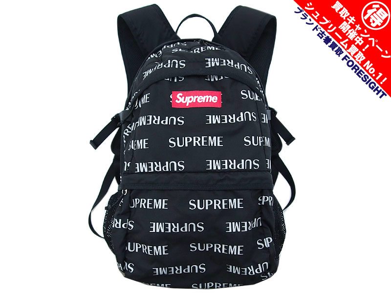 Supreme '3M Reflective Repeat Backpack'バックパック リュック 16AW 