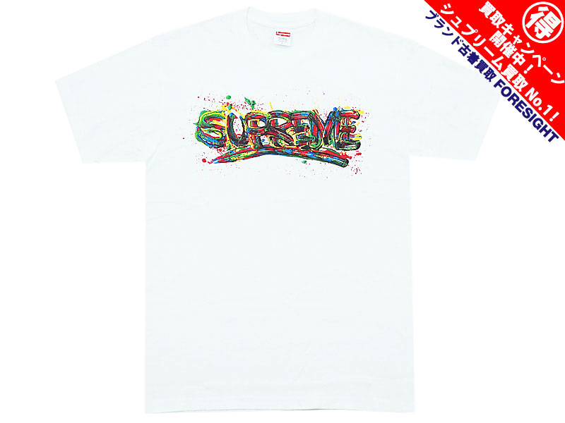 supreme paint logo t-shirt