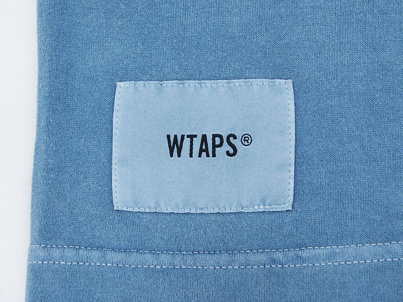 【極美品】wtaps 20SS BLANK SS 03 PIGMENT ブルーS