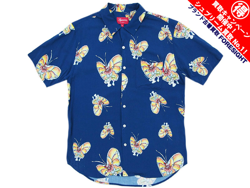 supreme gonz butterfly rayon shirt sizeL