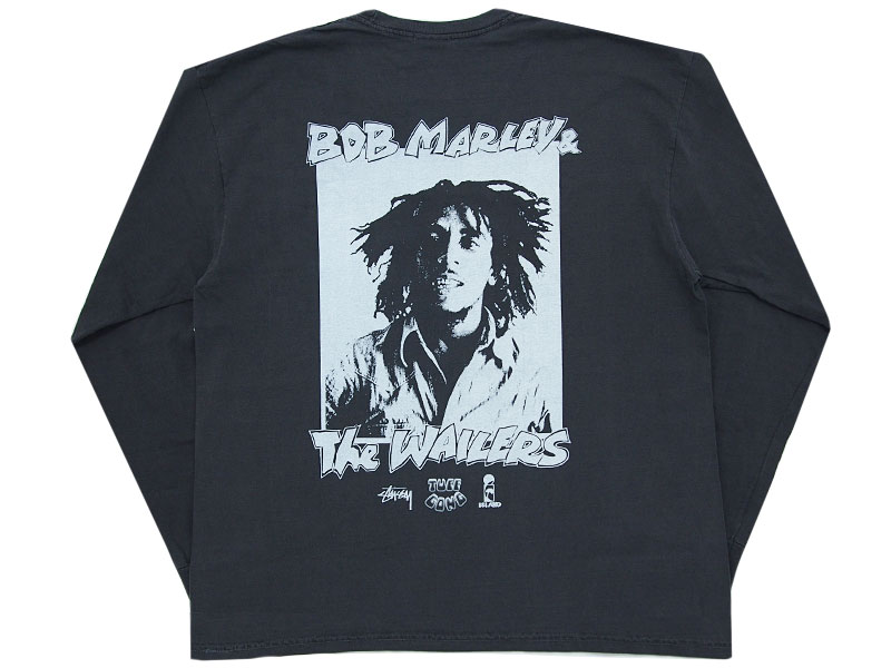 STUSSY×Bob Marley 'The Wailers Pigment Dyed L/S Tee'長袖 Tシャツ