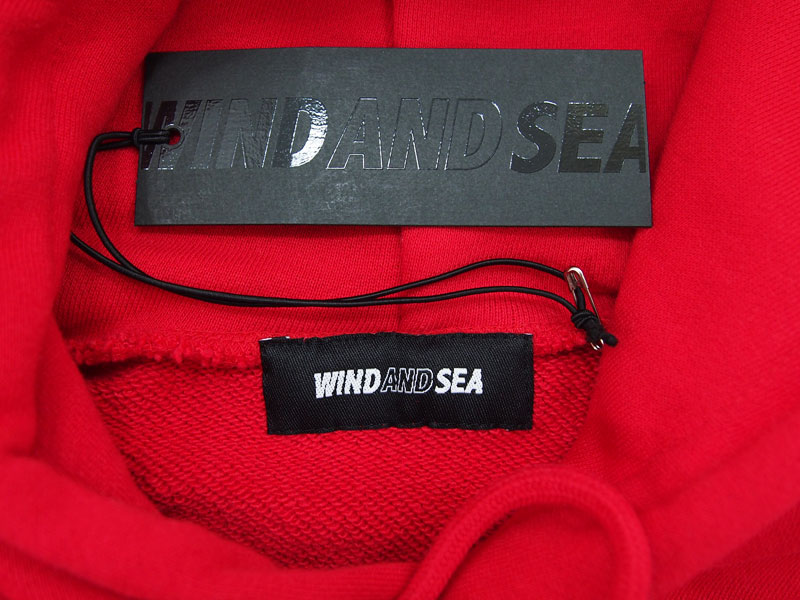 WIND AND SEA HOODIE RED Lサイズ
