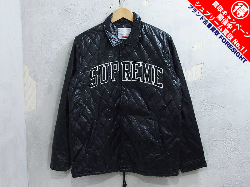 Supreme 'Quilted Coaches Jacket'コーチジャケット アーチロゴ M ...