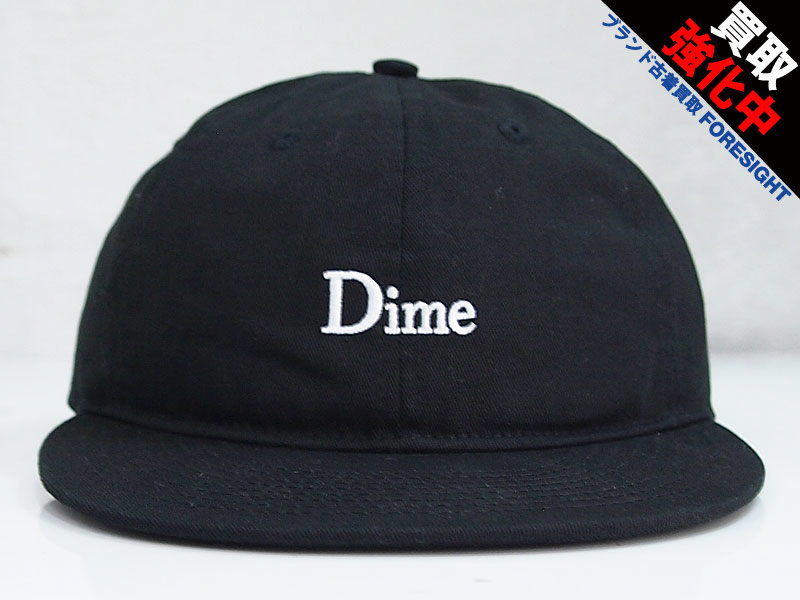 Dime mtl 'Classic Cap'6パネルキャップ クラシック ロゴ ダイム 黒