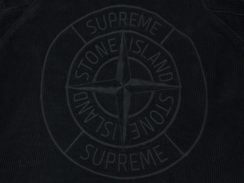 Supreme×Stone Island 'Corduroy Jacket'コーデュロイジャケット L 黒 ...