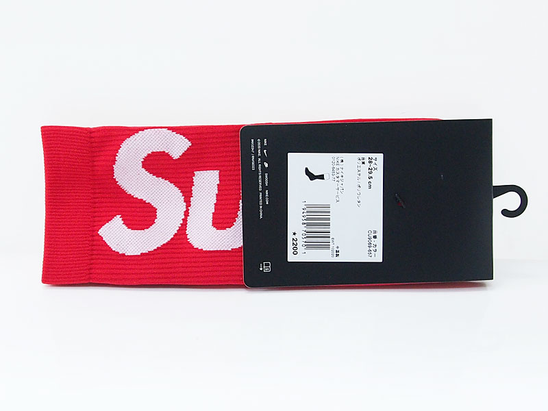Supreme × NIKE 'Lightweight Crew Socks'ソックス 靴下 Red 赤 レッド ...