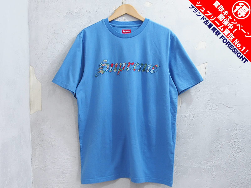 得価大人気Supreme Floral Appliqué S/S Top 白 Tシャツ/カットソー(半袖/袖なし)