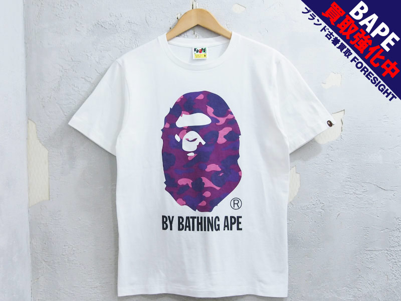 A BATHING APE 'BAPE CAMO APE HEAD TEE'大猿 Tシャツ 猿迷彩 カモ 白 ...