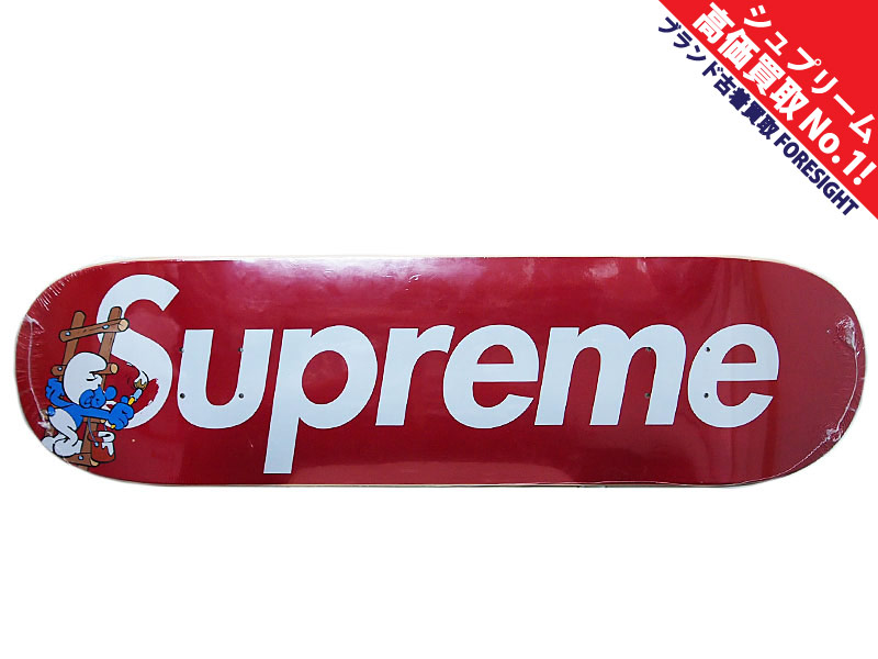 Supreme smurfs skateboard 赤