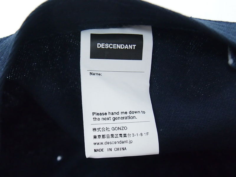 DESCENDANT × Ron Herman 'CACHALOT MIAMI CAP'キャップ 6パネル ...