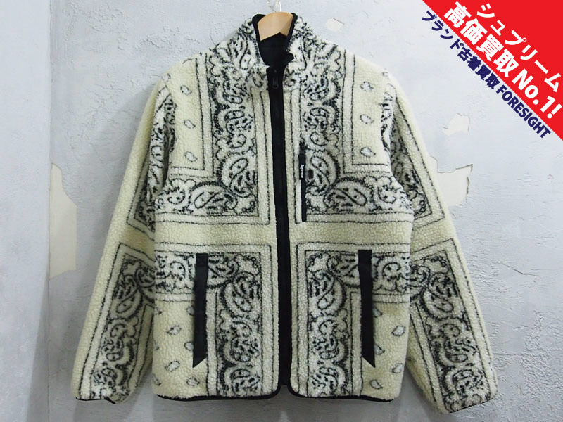Supreme 'Reversible Bandana Fleece Jacket'リバーシブル バンダナ