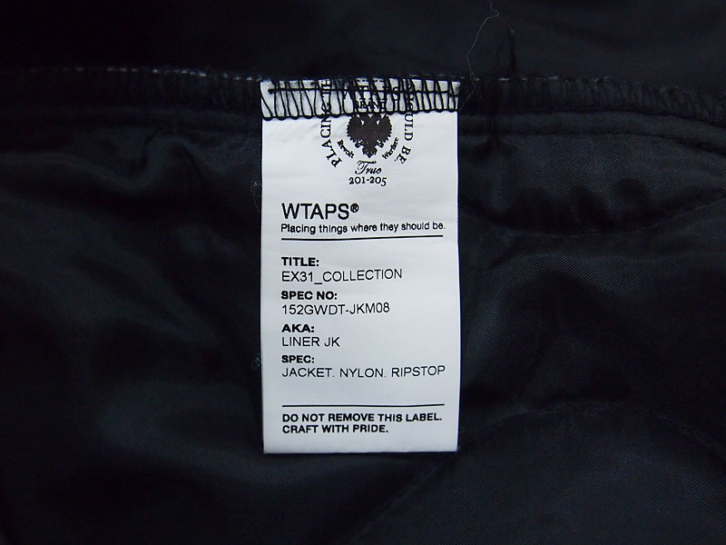 wtaps ex31 LINER JK jacket.nylon.ripstop
