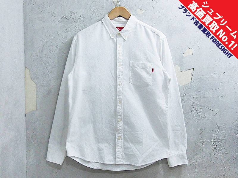 Supreme 'Oxford Shirt'オックスフォードシャツ シュプリーム ホワイト ...