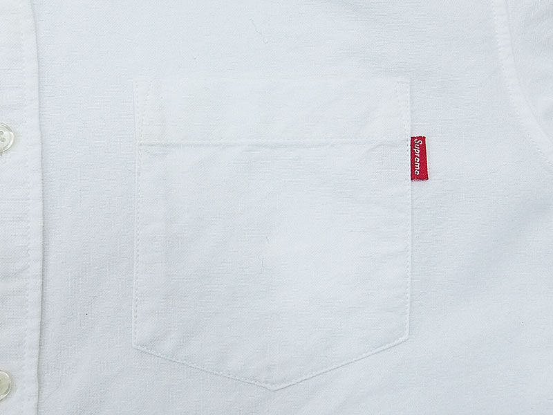 Supreme 'Oxford Shirt'オックスフォードシャツ シュプリーム ホワイト