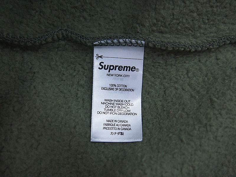 Supreme × WTAPS 'Sic'em! Hooded Sweatshirt'パーカー Light Olive 