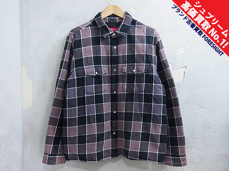 supreme Quilted Faded Plaid Shirt 野村周平着用