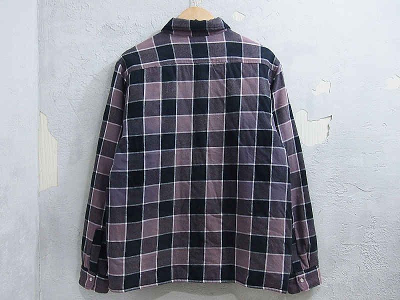 Quilted Faded Plaid Shirt (L)