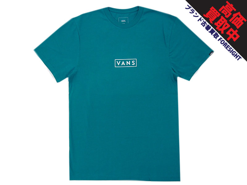 VANS 'EASY BOX SS TEE'Tシャツ ボックスロゴ バンズ QUETZAL M