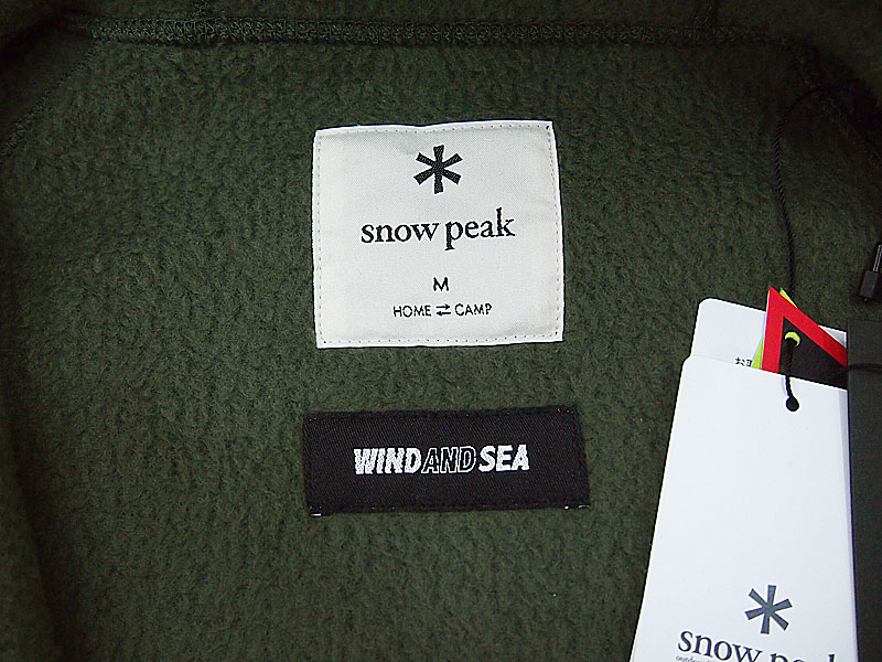 Snow Peak × WIND AND SEA 'THERMAL BOA FLEECE JACKET'サーマル ボア