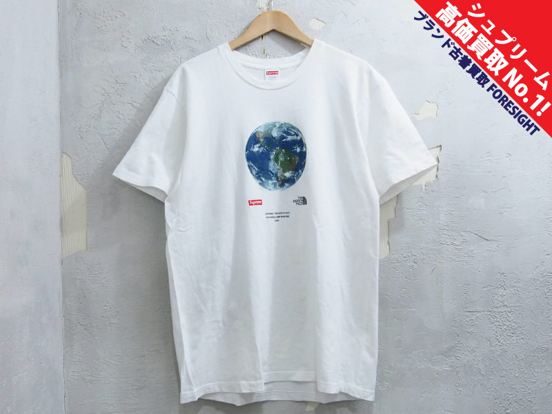 Supreme × THE NORTH FACE 'One World Tee'Tシャツ 白 ホワイト White ...