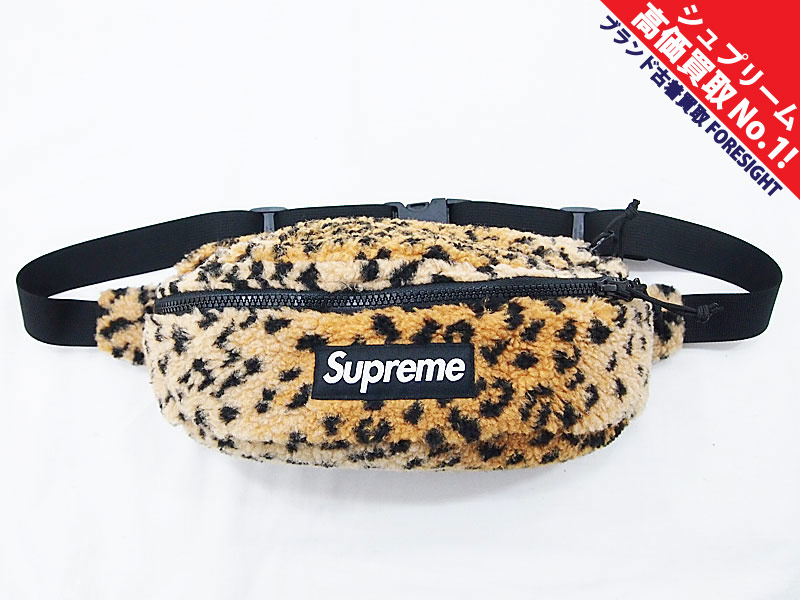 supreme  leopard fleece waist bag シュプリーム